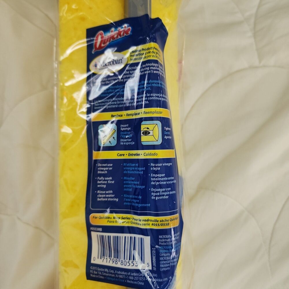 Quickie Jumbo Mop & Scrub Roller Mop Refill Lot Of 2 Type P Fits 055/055B - Picture 3 of 4